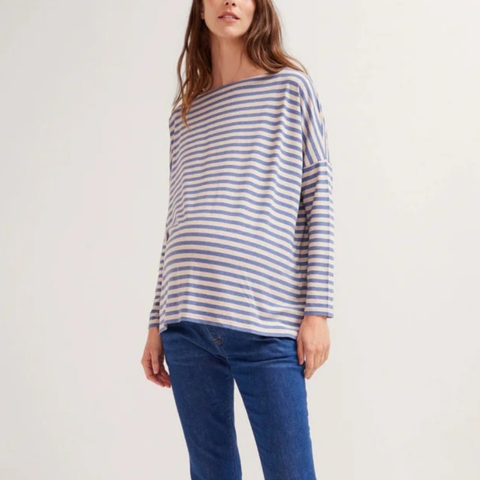 Hatch Stream Oatmeal The Perfect Long Sleeve Tee Xs
